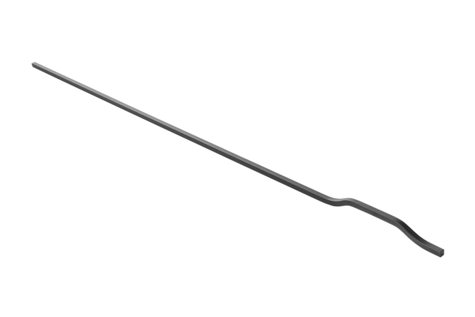 Maner metalic lung GRAVEL 1200mm negru mat