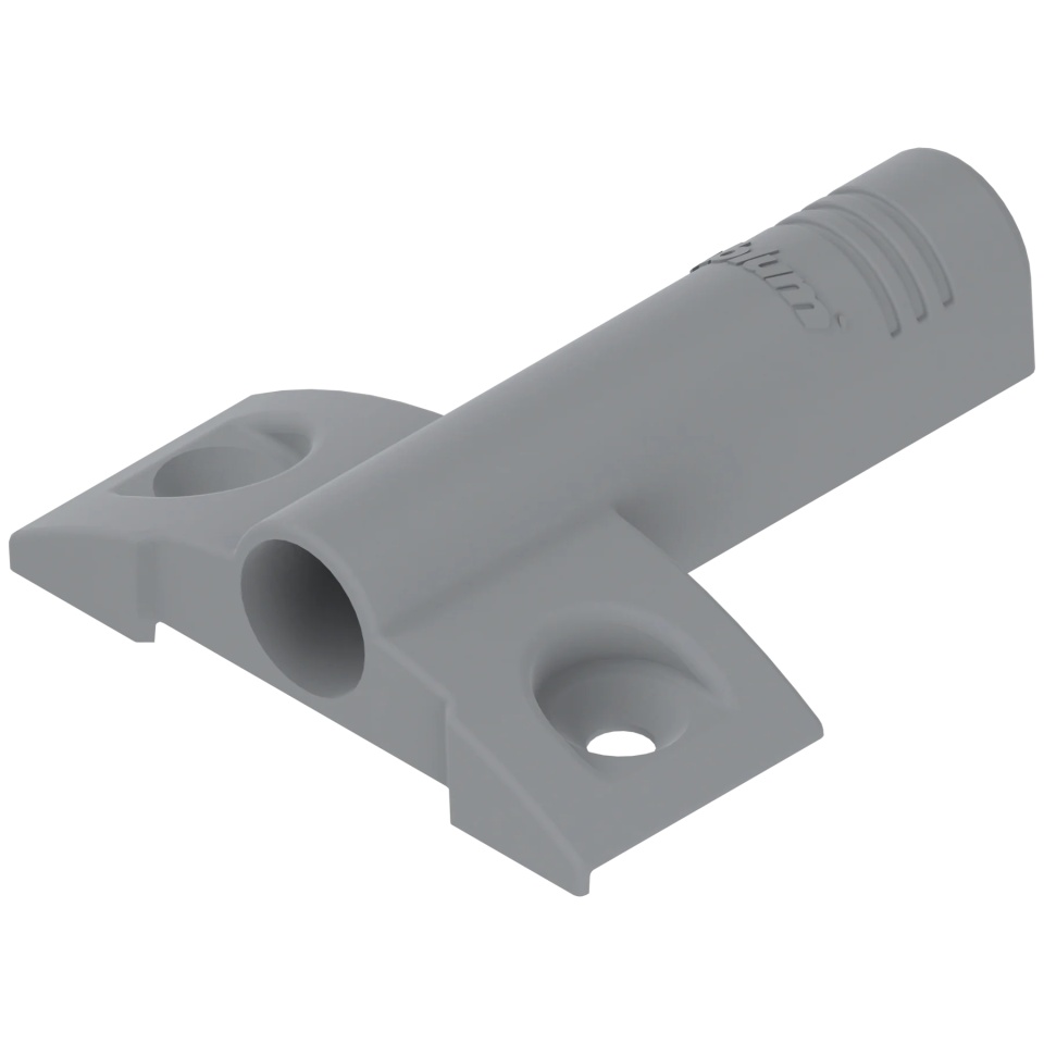 Placuta adaptor BLUMOTION, in cruce, 9,5/32 mm, plastic, culoare gri platină