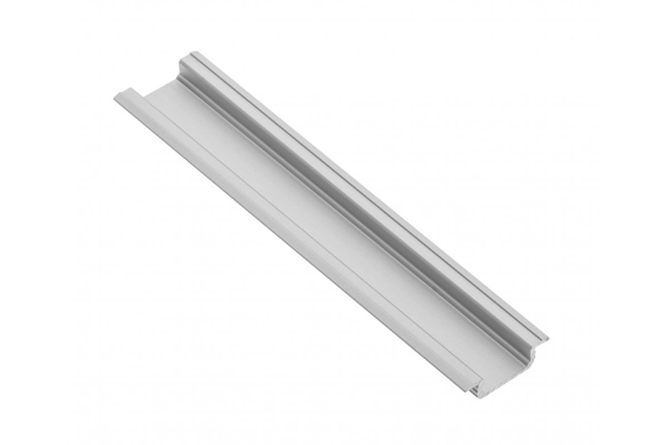 Profil din aluminiu pentru LED GLAX, 15x5mm, incastrat, argintiu, 3m