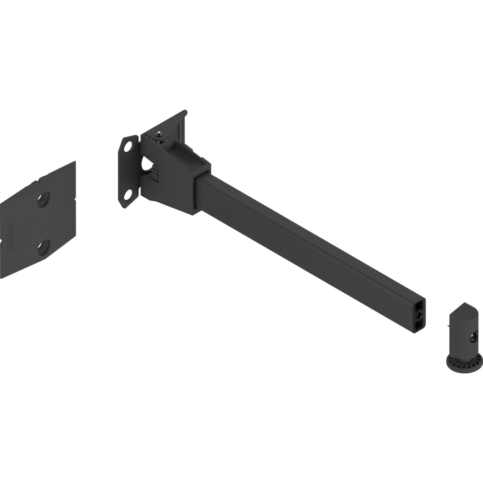 REVEGO duo - Reazem usa spre interior set, inclusiv suport pentru basculare, lungime sprijin 218 mm, negru