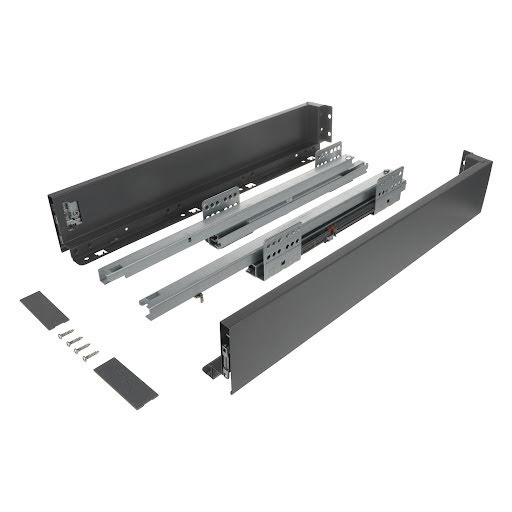 Riex ND60: Sertar cu amortizare 40kg pentru PAL 18mm, H 84, L450mm - gri antracit