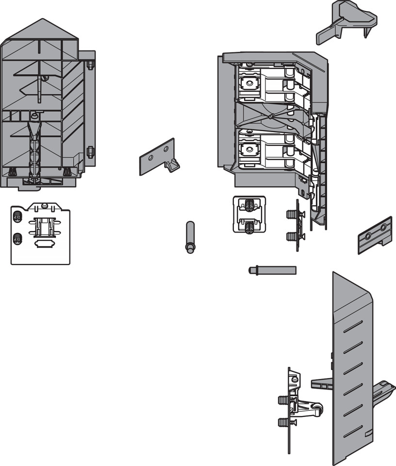 SYNCROMOTION set pt front de colt inaltime D, alb Z33D00E0A6 SEIW