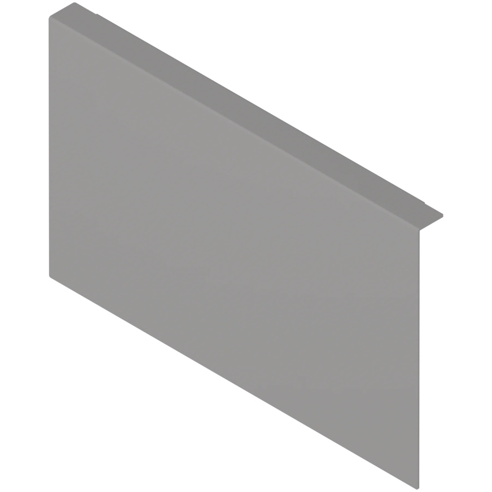 AMBIA-LINE Adaptor perete posterior din lemn, pt MERIVOBOX Extragere cu front inalt inaltime C, Otel, gri indiu mat