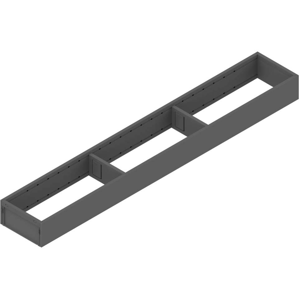 AMBIA-LINE Rama, pt LEGRABOX/MERIVOBOX Sertar, Otel, NL=650 mm, Latime=100 mm, gri-orion mat