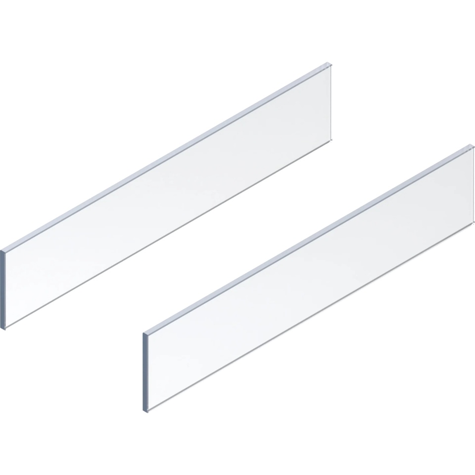 Element insertie lateral MERIVOBOX, inaltime E 95 mm, lungime 550 mm, sticla, set 2 buc, clar