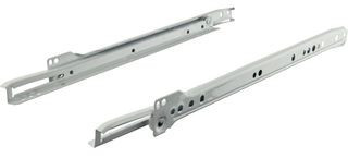 Glisiera cu role 450 mm - Hafele Matrix R S25, 25kg - alba RAL9003