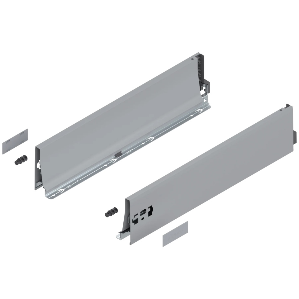 Laterala sertar TANDEMBOX K 500 mm, dr+stg, gri-aluminiu Intivo/Antaro new