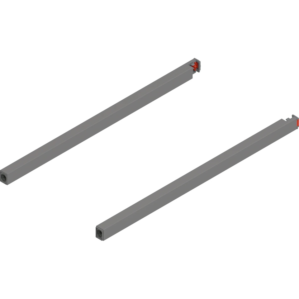 Lonjeron sertar MERIVOBOX 400mm, dr+stg, gri-indiu mat