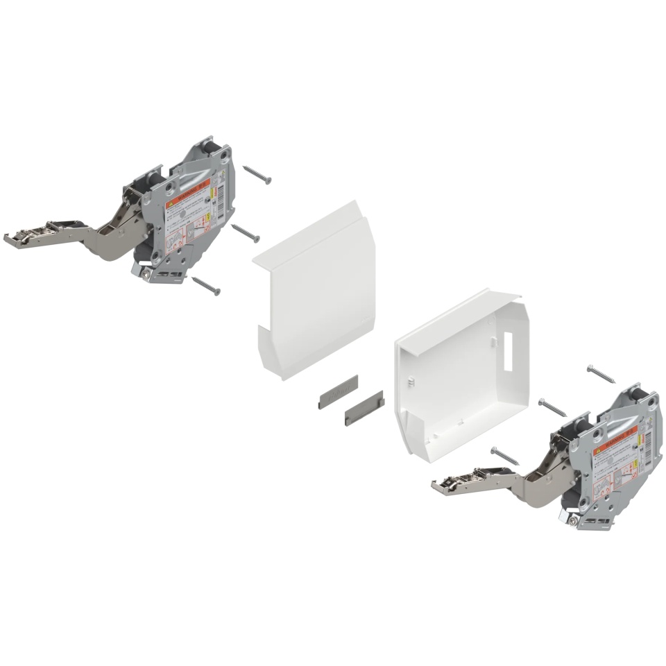 Mecanism ridicare AVENTOS HK-S, factor putere 400-1000, pt TIP-ON, alb-matase/inox-g ( set 2 bucati )