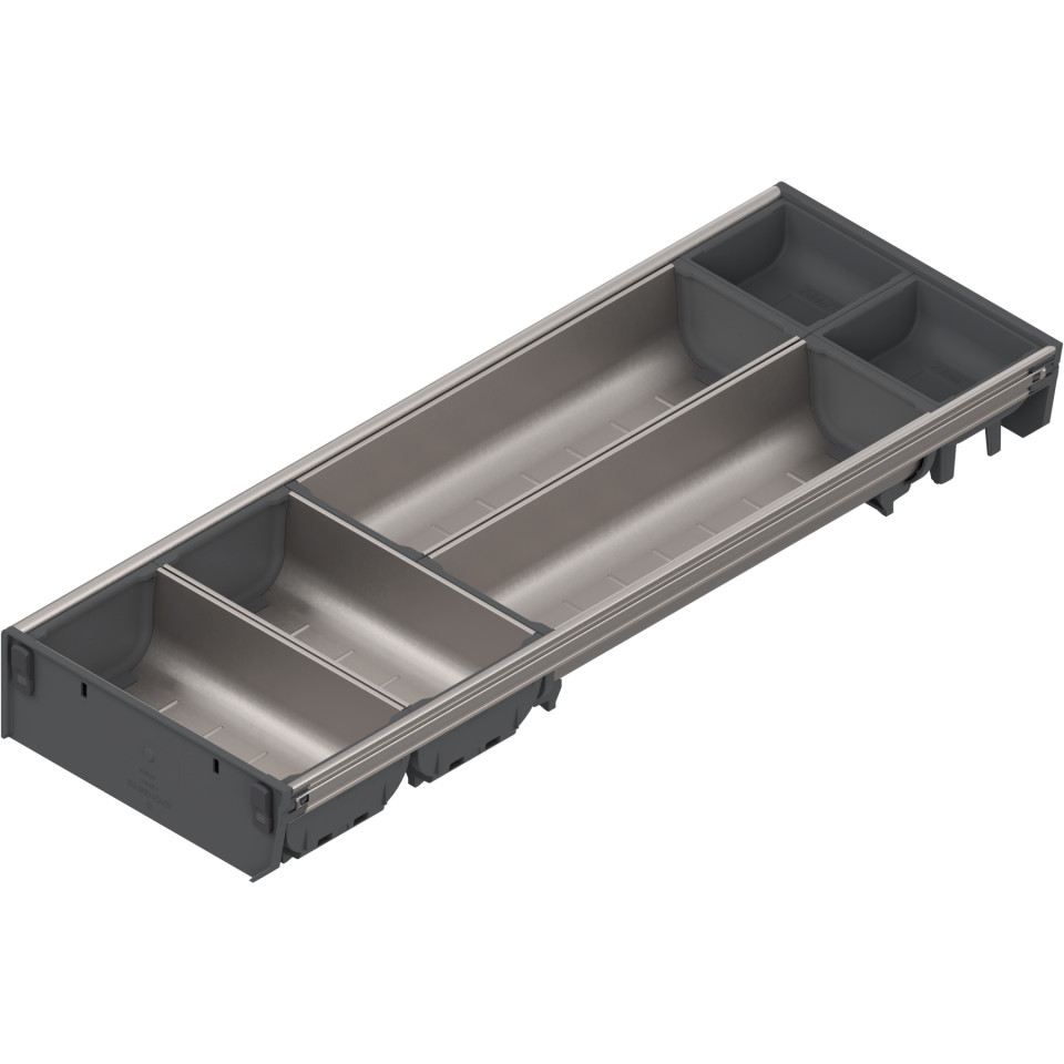 ORGA-LINE pt tandembox 550mm,latime 192mm,otel inox periat/gri inchis