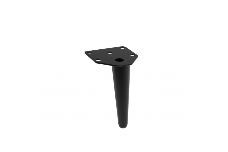 Picior ANCHOR 120mm, otel, negru mat