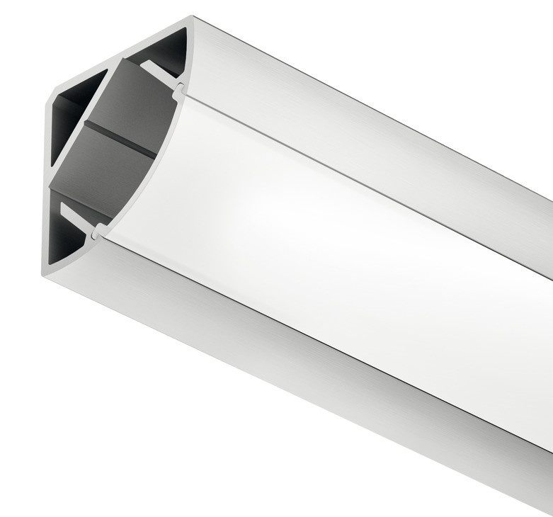 Profil aluminiu LED 2195 pentru banda led, montaj aplicat pe colt