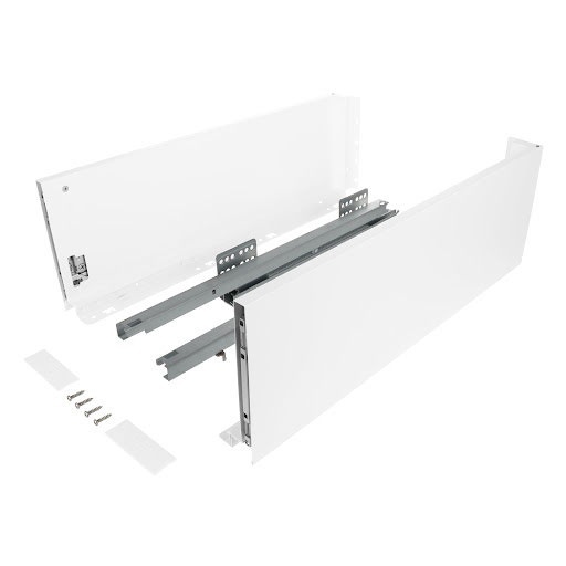 Riex ND60: Sertar cu amortizare 40kg pentru PAL 18mm, H 167, L300mm - alb