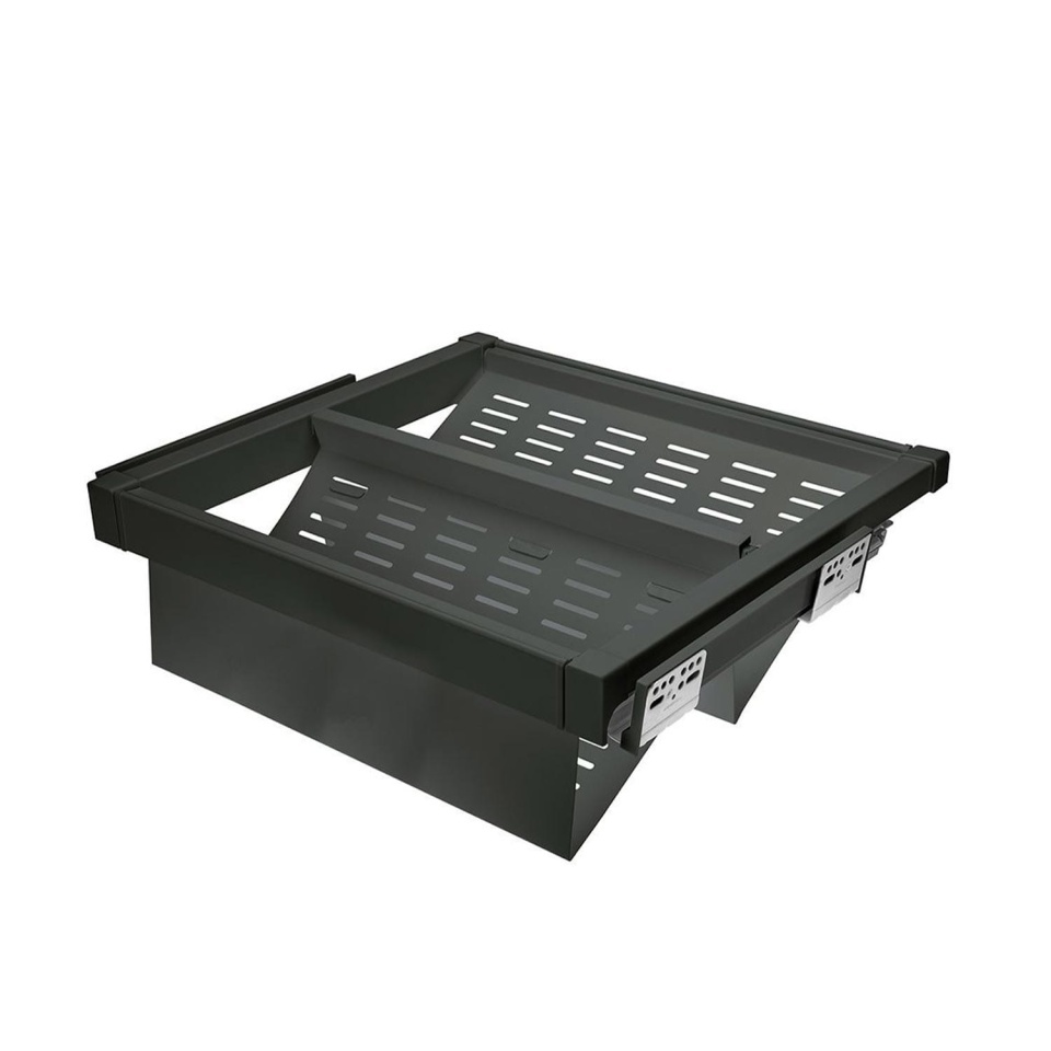Sertar metalic Elite pentru pantofi 600 mm, inchidere cu amortizare, antracit