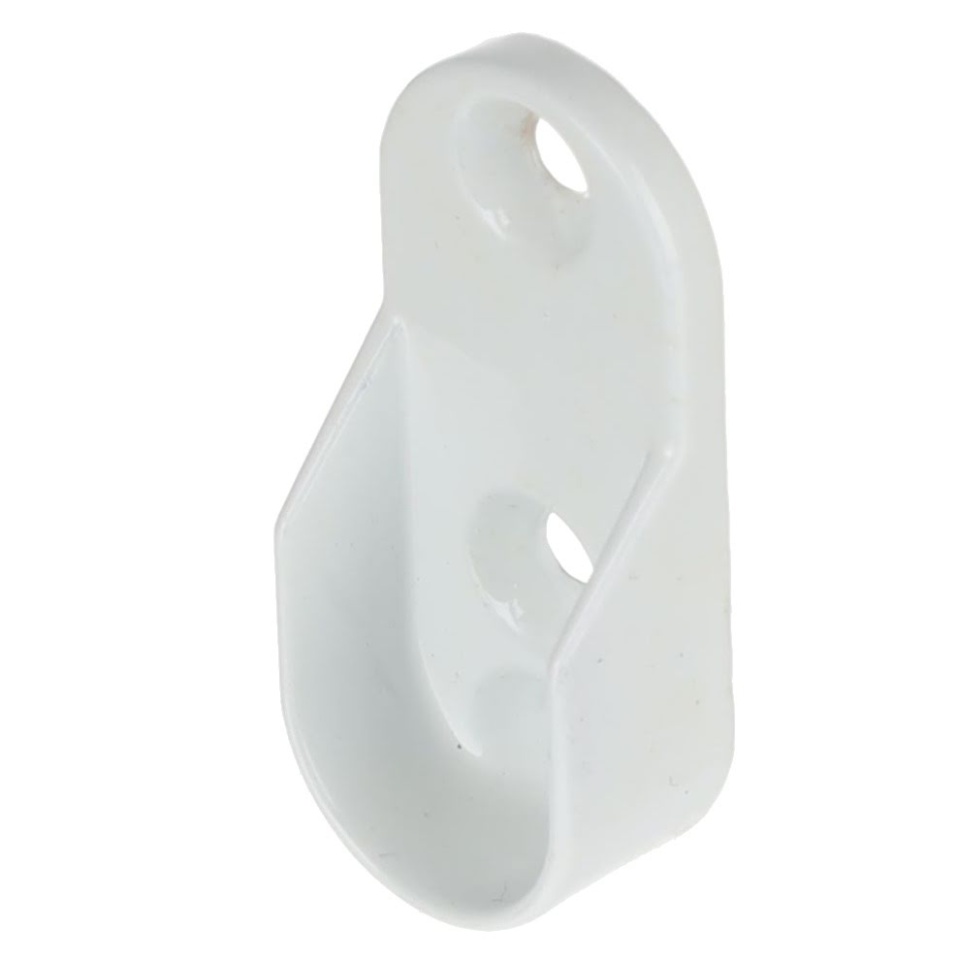 Suport bara haine, metalic, 30x15mm, alb