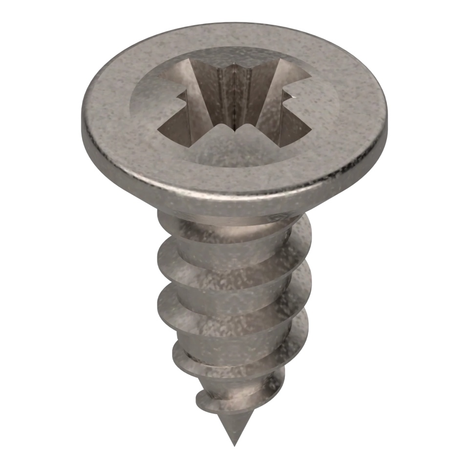 Surub pt tabla cap inecat 3,53x 9,83mm Nichelat