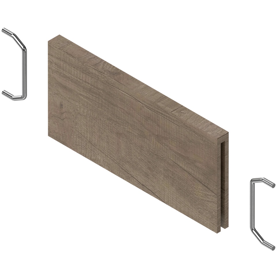 AMBIA-LINE Separator transversal pt LEGRABOX/MERIVOBOX Sertar (ZC7SXXXRH1), Design de lemn, Stejar Nebr. gri ST10