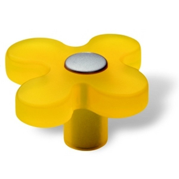 Buton plastic SIRO ( mobilier copii ) – Floare galbena feroshop.ro imagine 2022 magazindescule.ro