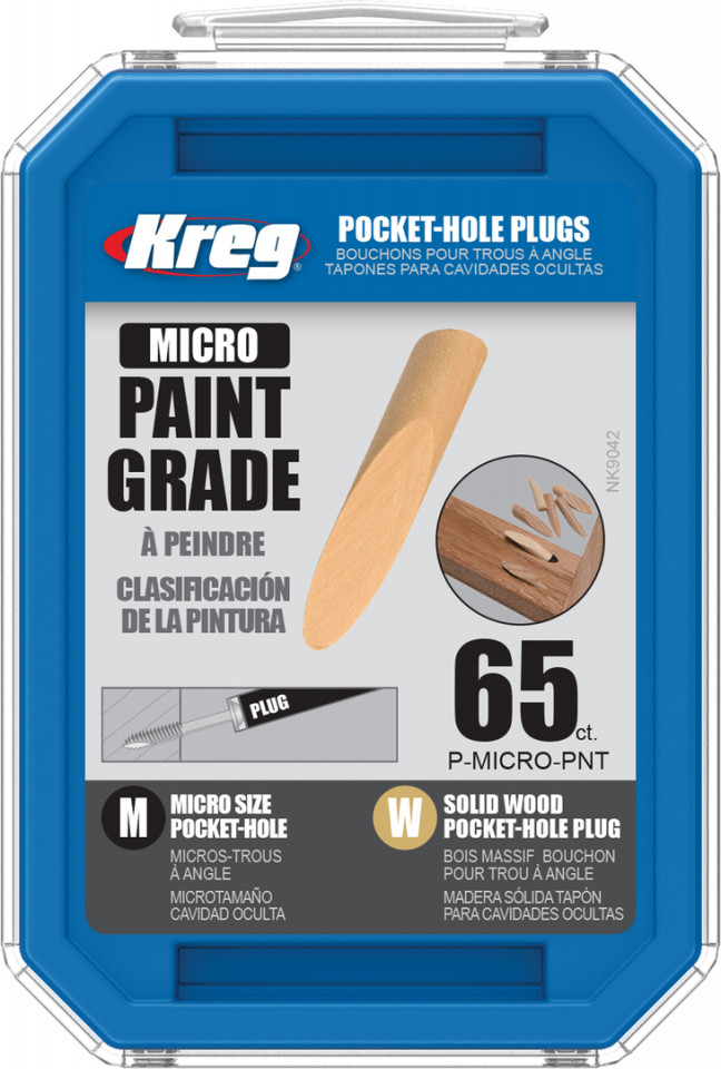 Dibluri KREG® Micro Pocket-Hole 65bucati - finisate