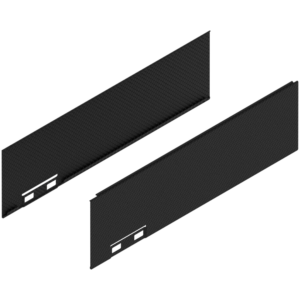 Element decorativ dr+stg LEGRABOX M (90.5 mm) L=300mm negru carbon cu aspect carbon