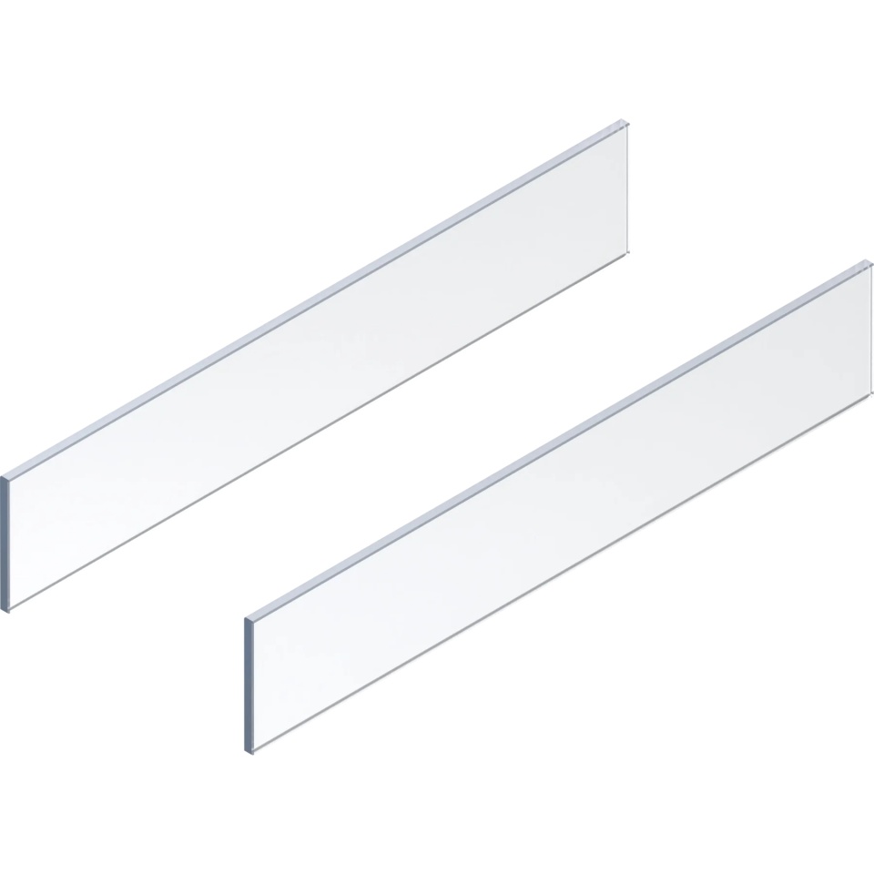Element insertie lateral MERIVOBOX, inaltime E 95 mm, lungime 600 mm, sticla, set 2 buc, clar
