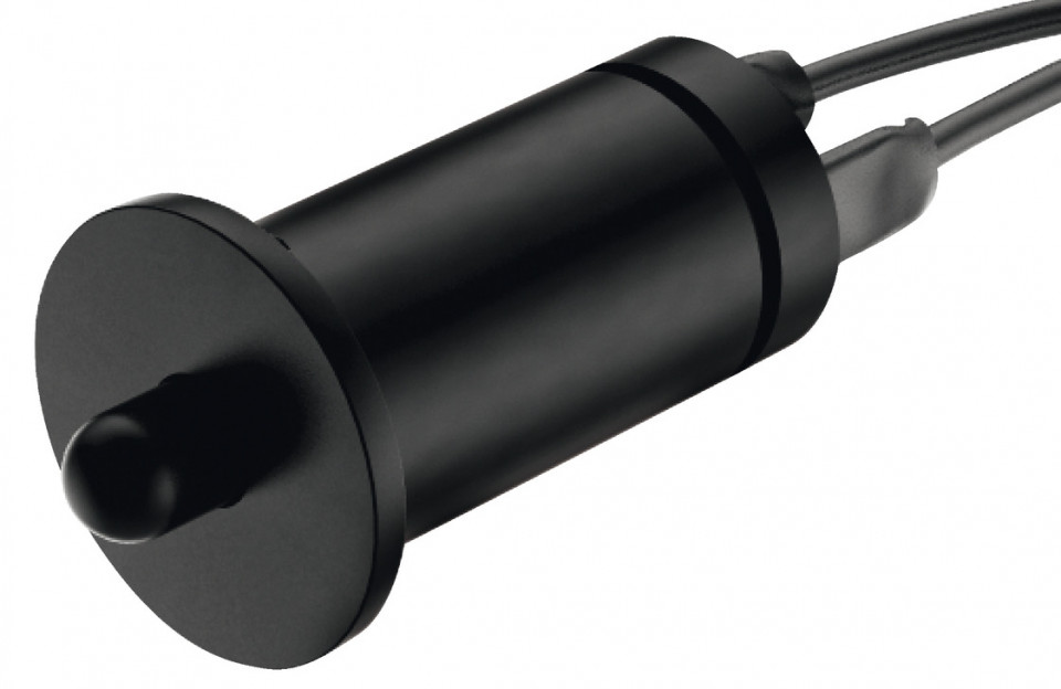 Intrerupator led mecanic, negru, D12mm