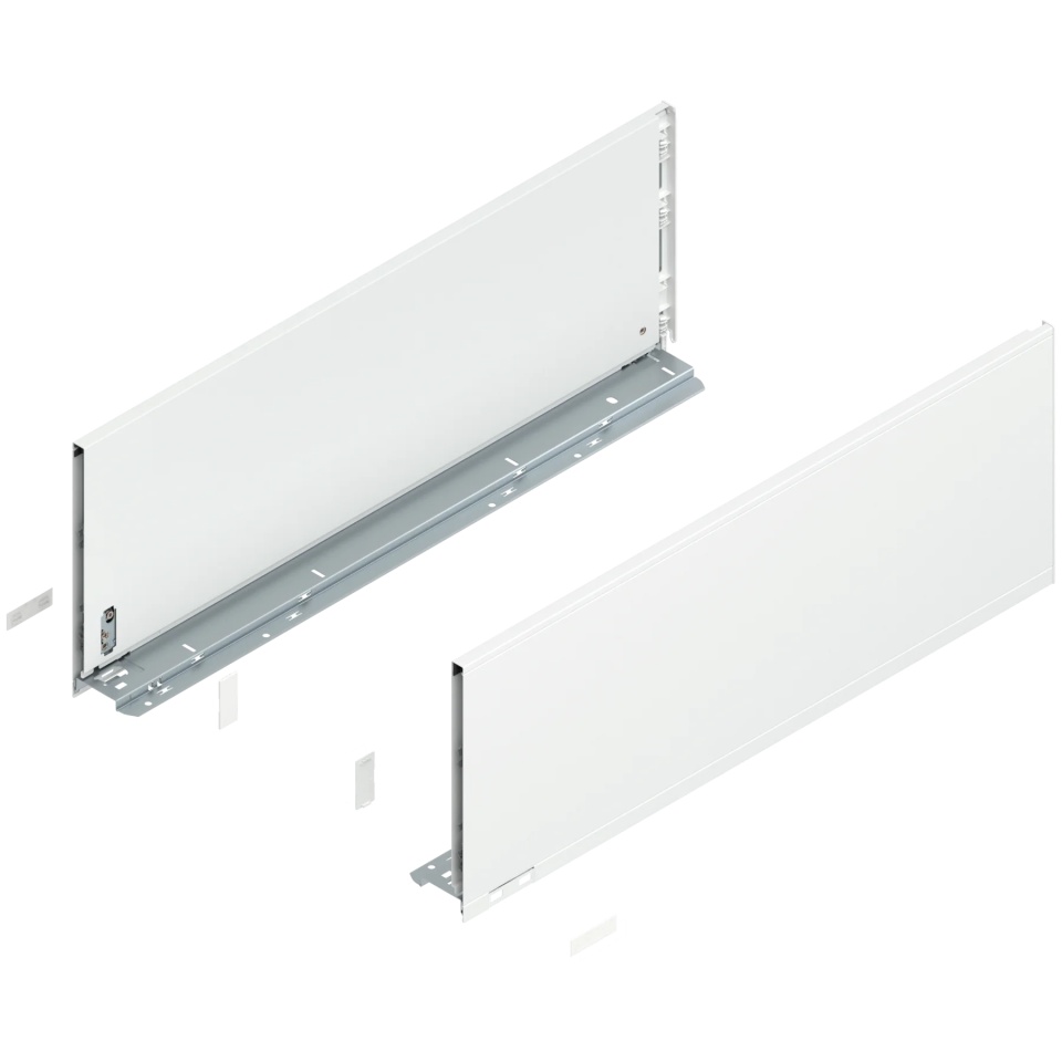 Laterala sertar LEGRABOX F 241 mm, NL=650 mm, dr+stg, pure, alb-matase mat
