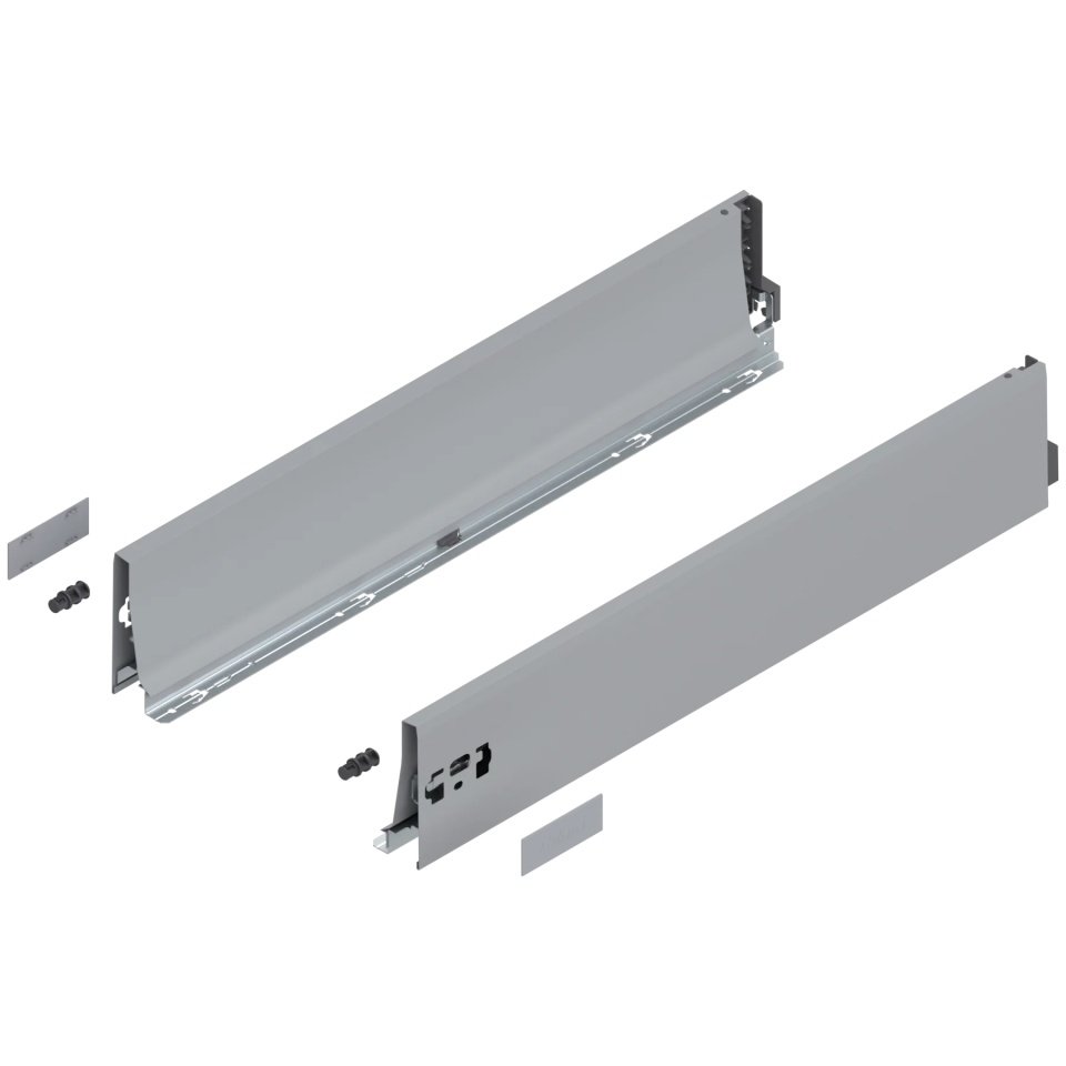Laterala sertar TANDEMBOX K 600 mm, dr+stg, pentru TANDEMBOX antaro, gri aluminiu