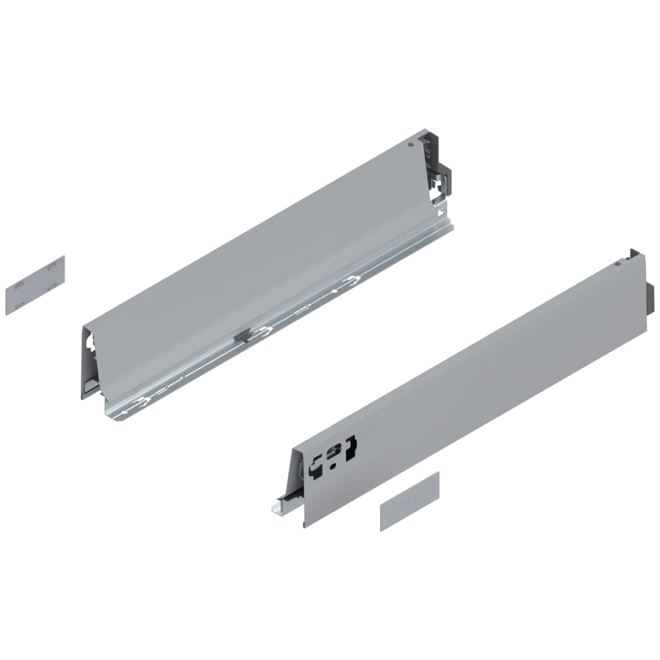 Laterala sertar TANDEMBOX M 450 mm, dr/stanga, gri-aluminiu Intivo/Antaro 378M4502SA Z R+L V1 R906 new