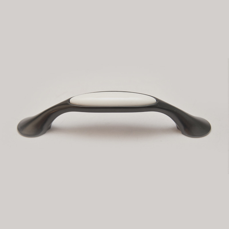 Maner metalic 8933 - 96mm, Negru/Alb