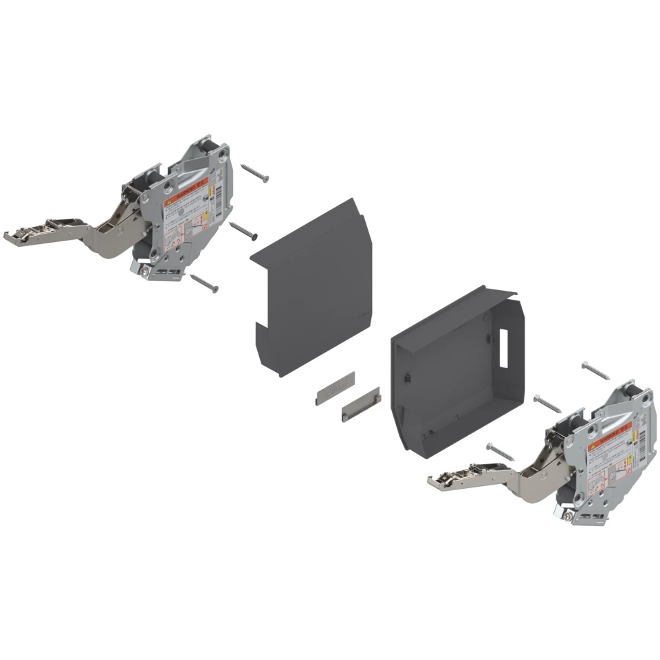 Mecanism ridicare AVENTOS HK-S, factor putere 960-2215, simetric, gri-inchis/inox-g