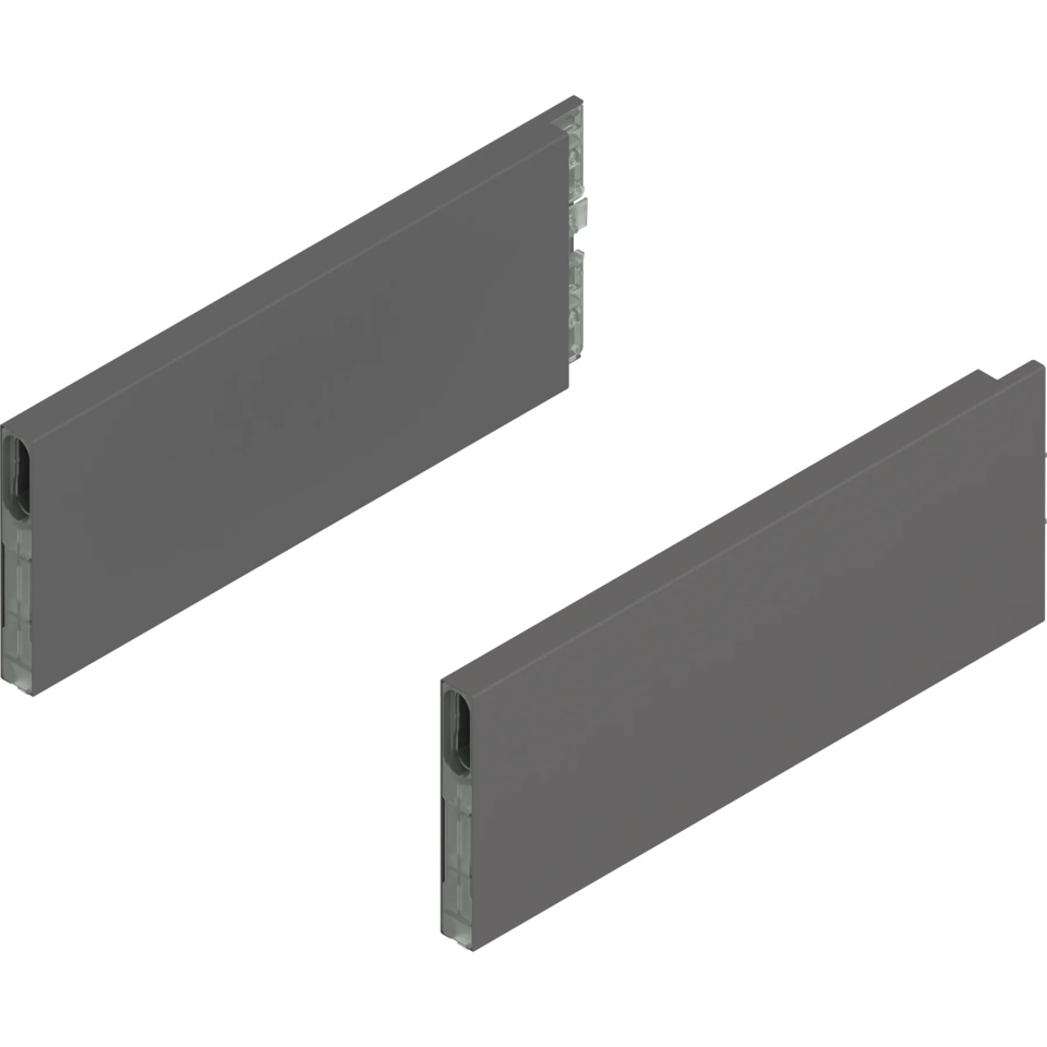 MERIVOBOX BOXCAP, NL=270mm, dreapta+stanga, Inaltime E, gri-orion mat