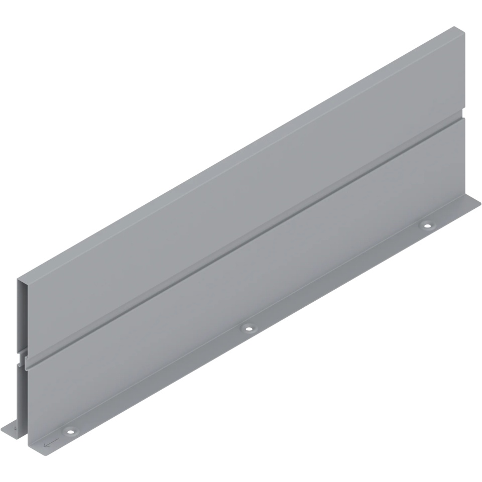 ORGA-LINE, Perete intermediar L=500mm pt TANDEMBOX intivo/antaro, extragere cu front inalt, culoare gri aluminiu R9006
