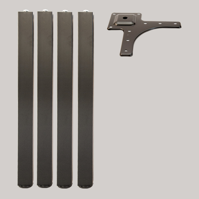 Picior masa patrat H= 710mm/50x50mm, Negru