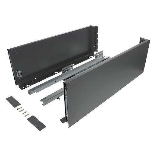 Riex ND60: Sertar cu amortizare 40kg pentru PAL 18mm, H 167, L450mm - gri antracit