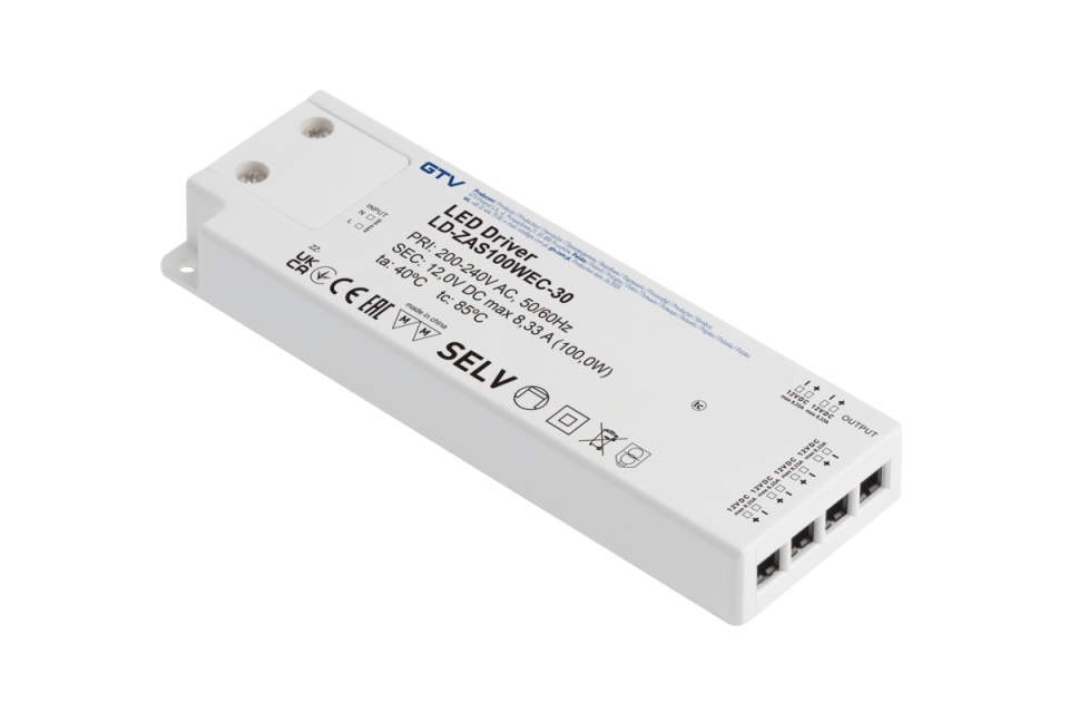 Transformator led Easy Click 12V, 6 iesiri,100W
