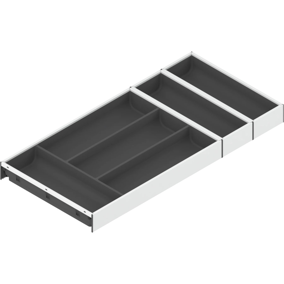 AMBIA-LINE Organizator pt tacamuri, pt LEGRABOX/MERIVOBOX Sertar, Plastic/otel, 6 Compartimente pt tacamuri, NL=650 mm, Latime=300 mm,