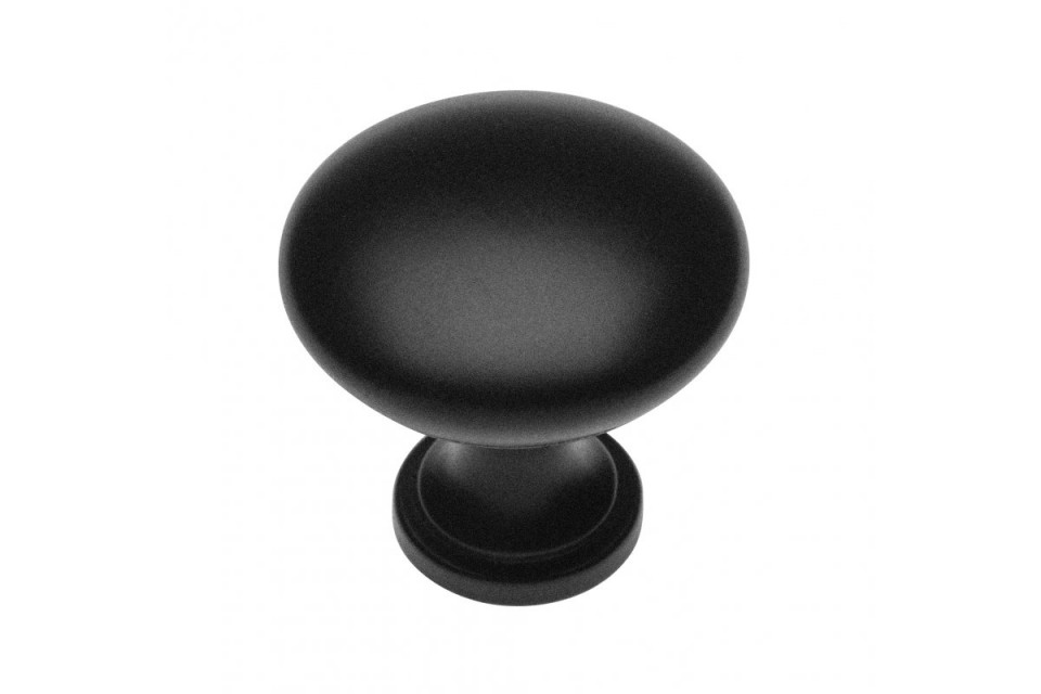 Buton metalic TERNI, negru mat