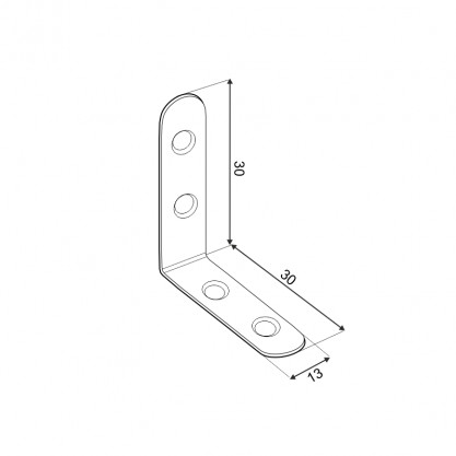 Poze Coltar metalic 30x30x13x2mm (4buc/pachet)