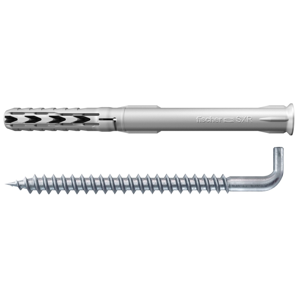 Diblu universal, din nylon, cu carlig in vinclu, Fischer SXR, 10 x 100 mm, set 2 bucati