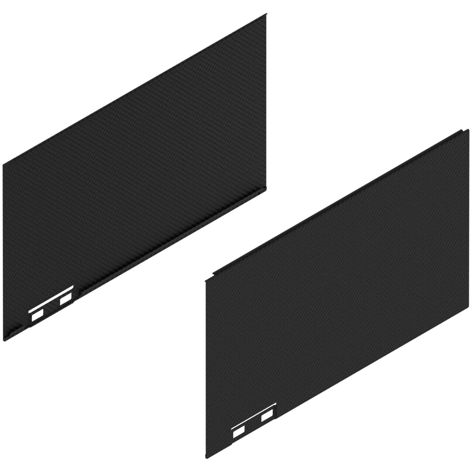 Element decorativ dr+stg LEGRABOX C (177 mm) L=300mm negru carbon cu aspect carbon