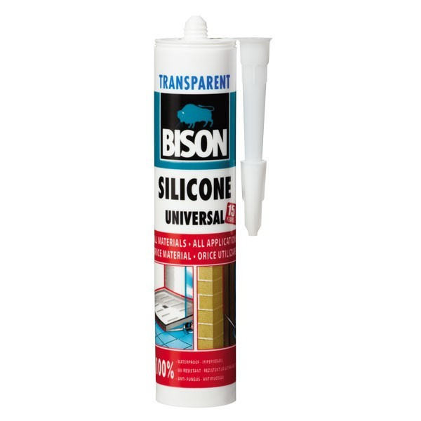 Etansant BISON 280ml silicon universal – transparent Bison