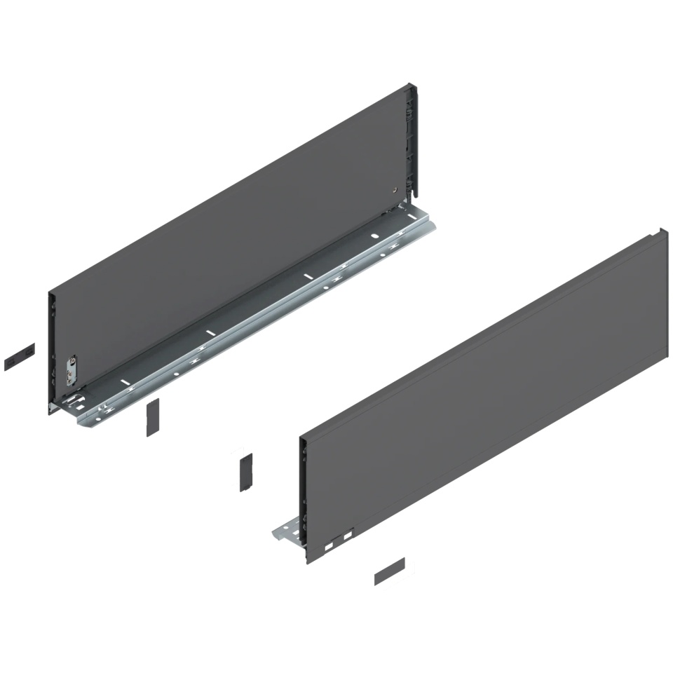 Laterala sertar LEGRABOX C 177 mm, NL=600 mm, dr+stg, pure, gri-orion mat