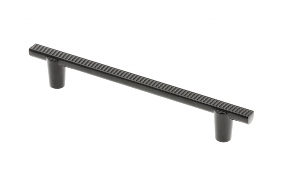 Maner metalic - RAY - 128mm negru mat