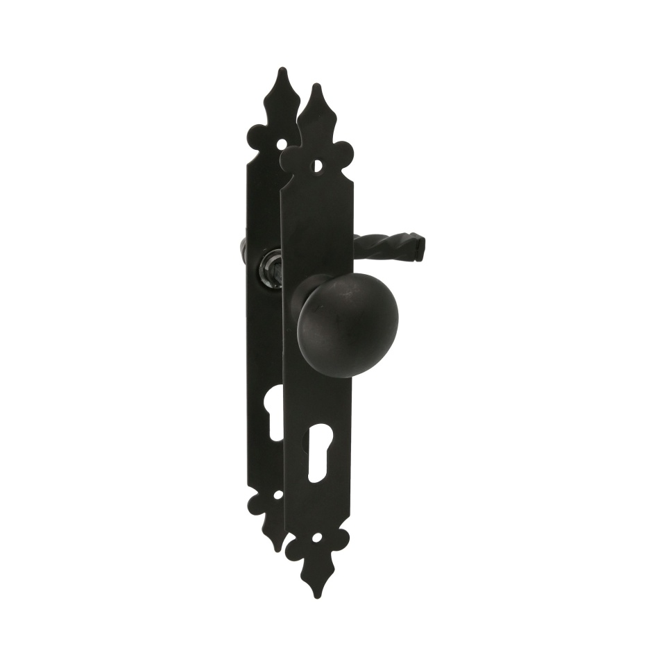 Maner si buton cu sild negru mat Y 90x270x36 mm md.106PB
