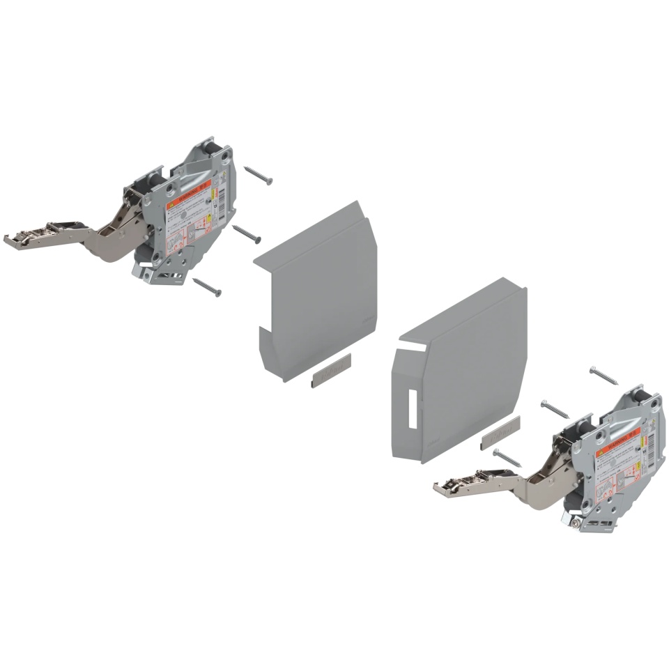 Mecanism ridicare AVENTOS HK-S, factor putere 220-500, pt TIP-ON, gri-deschis/inox-g ( set 2 bucati )