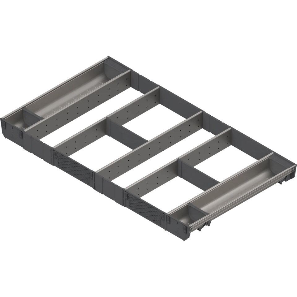 ORGA-LINE, Set combinat TANDEMBOX, NL=500mm, KB=900mm inox-periat/gri inchis