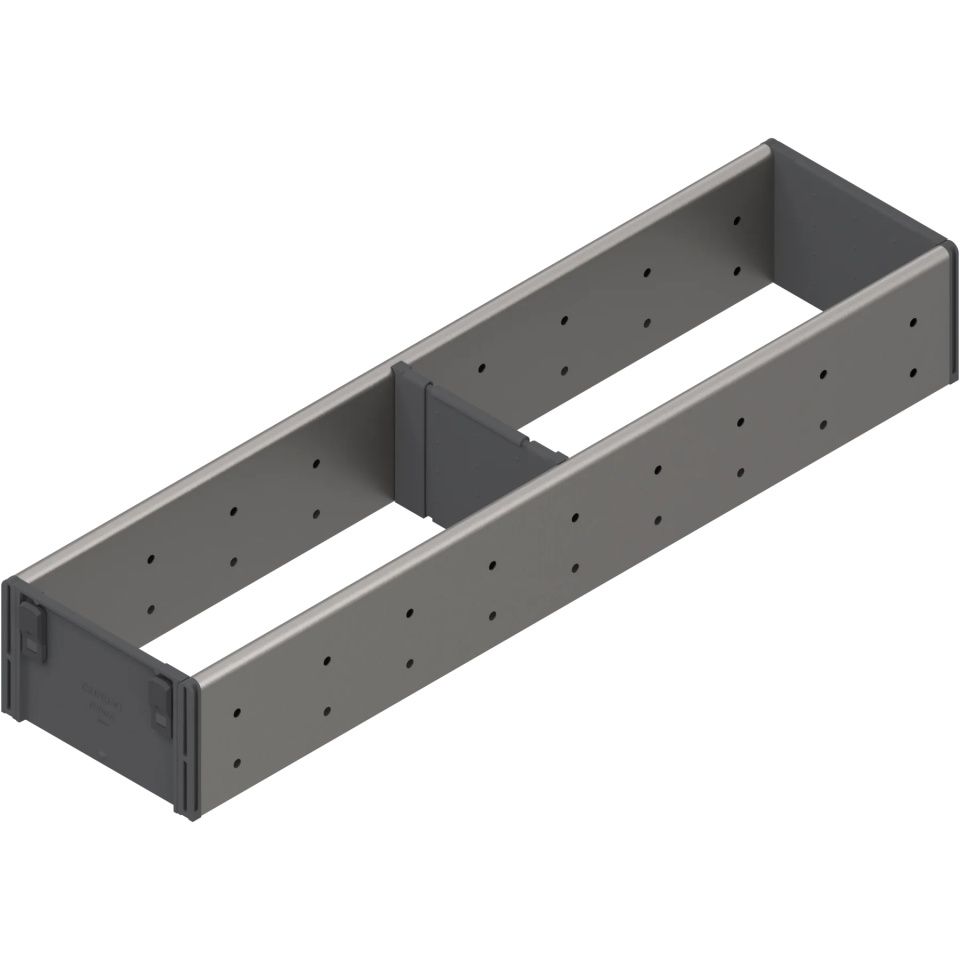 ORGA-LINE, Set compartimentare TANDEMBOX, NL=450mm, KB=275mm, latime=105mm inox-periat/gri inchis (ocupare partiala)