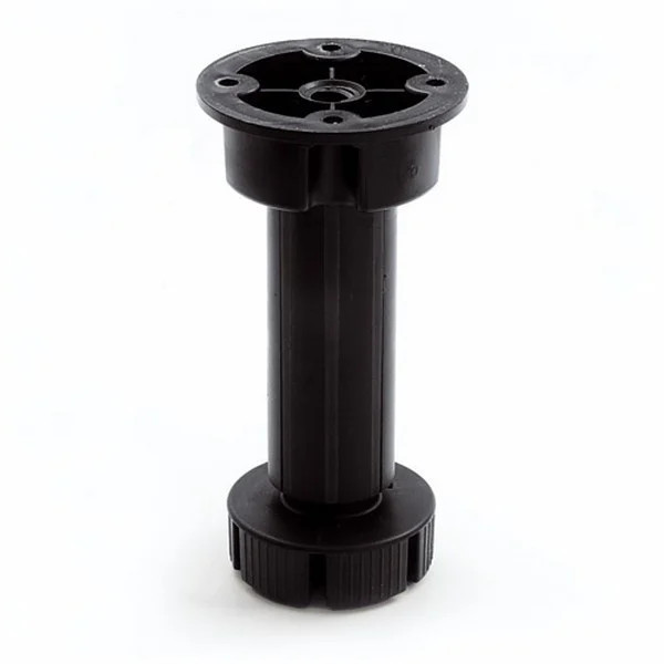 Picior plastic negru reglabil h=120mm VOLPATO