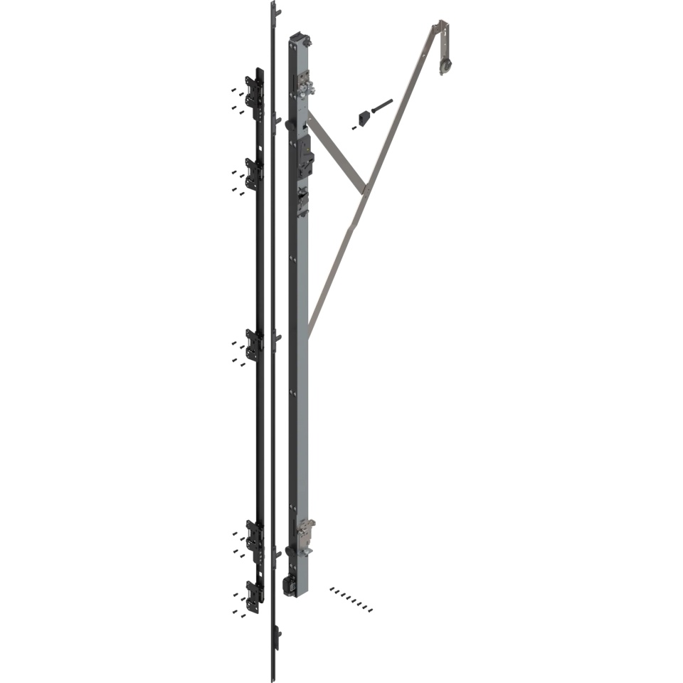 REVEGO uno - Suport balama (set) cu TIP-ON, pentru inaltime pocket 2557-2706 mm, stanga, zincat